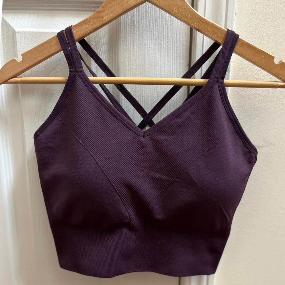 Soma New Plum Perfect Strappy Back Longline Sport Bra Low to Medium Impact XXL